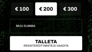 Valitse talletussumma