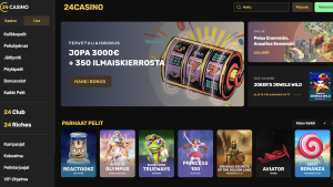 Ota suunnaksi 24Casinon nettisivu