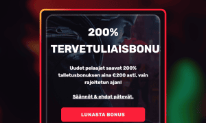 Valitse bonus ja talleta