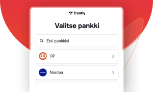 Valitse verkkopankki ja hoida talletus loppuun